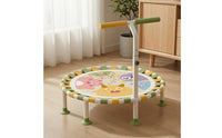 Adjustable Height Children's Trampoline Metal Frame Kids Trampoline Wide Feet for Home