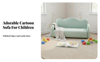 Plush Character Seat Cute Cartoon Design Upholstered Mini Sofa Long-Lasting Construction Easy to Clean for Preschoolers