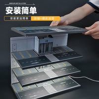 1:64 Scale Car Model Parking Lot Storage Display Cabinet for Tomica Toy Cars