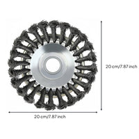 Wire Brush Weeder Wheel Rust Removal Power Tool Part Heavy Duty for Driveway