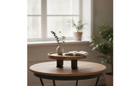 Sofa Armrest Tray Round Sofa Arm Tray Space-Saving Couch Arm Table for Reading Corner