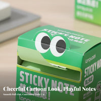 Pull-out Sticky Notes Lustrous Coating Pull-out Sticky Note Box Writable Transparent Memo Notes for Students, Journalers, Educational Activities