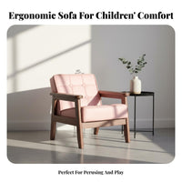 Crownsupport Plush Chair Sturdy Construction children's Furniture for Preschoolers