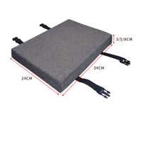 Thick Sponge Seat Pad Thickened Rectangle Seat Cushion Breathable Chair Cushion with Straps for Students, Classroom, Office, Dining Room