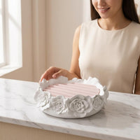 Jewelry Display Tray Textile-Covered Jewelry Organizer Tray Ribbed