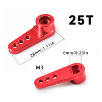 RC 模型车 船模 航模 铝合金 伺服舵机臂 舵机摆臂 25T 三孔位M3