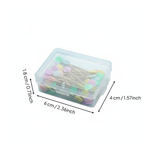Textile Positioning Pins Multi-Color Decorative Head Pins for Crafters