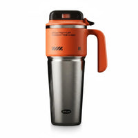 Insulated Tumbler with Double Walled Ceramic Lined Tumbler Leak Resistant Lid Car Cup with Handle for Men
