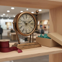 Noiseless Analog Timepiece Compact Decorative Analog Timepiece Easy to Read