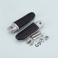 Front Footpegs with Hardware Ribbed Motorcycle Front Foot Pegs Easy to Install Motorcycle Foot Pegs for Riders