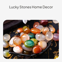 Natural Chalcedony Decorative Stones, Mixed Colors, Polished