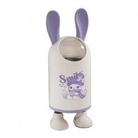 Cartoon Trash Can Wide Opening Household Storage Rounded Cylindrical