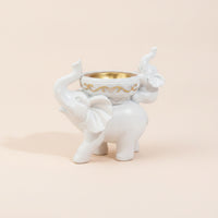 Decorative Elephant Incense Burner Tabletop Elephant Incense Holder Decor Long-Lasting for Meditation