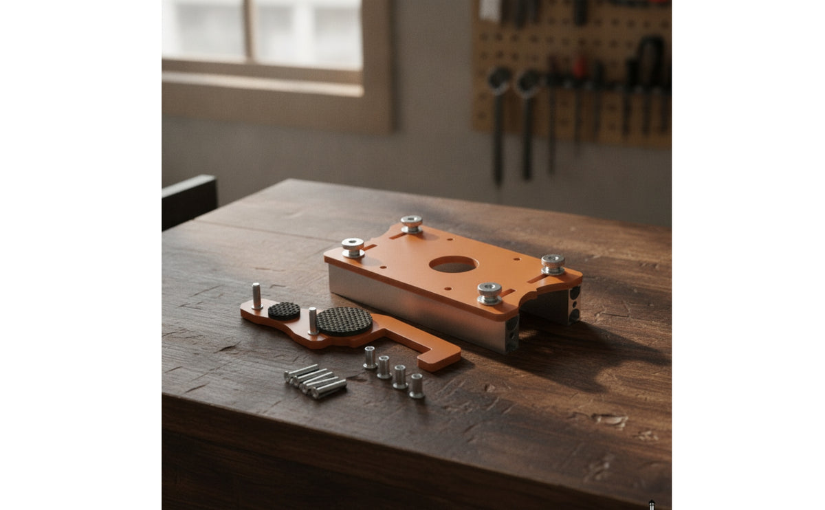 Precision Router Slotting Jig | Handheld, carpentry Routing Fixture, for Workshop