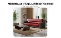 New Chinese and design Sofa and Coffee Table set real leather Upholstery Reception Seating Modern Minimalist Design Office Furniture Business Grade for Corporate Buyers, Interior Designers, Meeting Room, senior management waiting area, Lobby