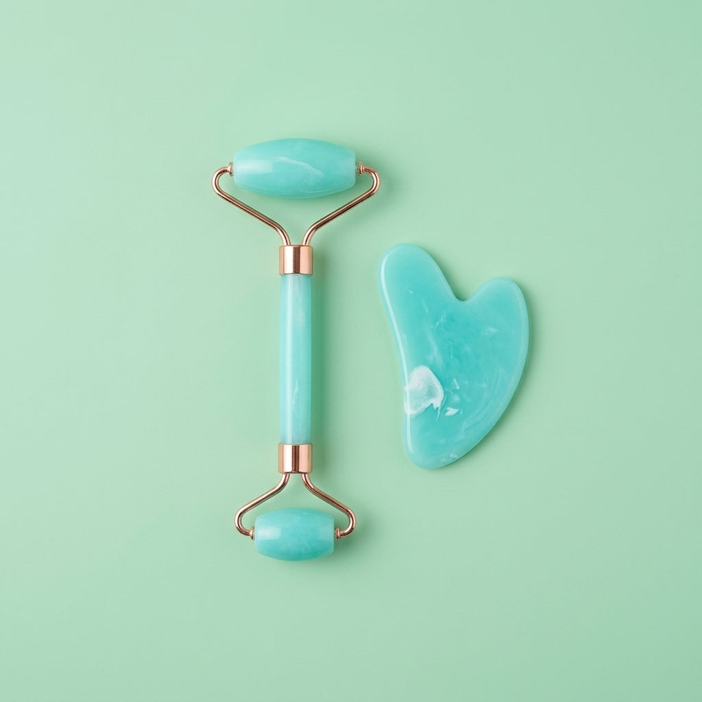 Resin Face Massage Roller and Set, Double Ended Facial Eye Neck Lifting Tools for Skincare Lovers Women