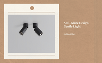 Adjustable anti-glare LED spotlight