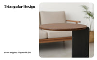 2 Pieces Round Nesting Tables Modern Design Nesting Table Set Sturdy Construction adaptable Use for Homeowners, Bedroom, Office