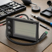 Handlebar-Mounted S866 Display Compact LCD Display with Waterproof Connector Clear Scooter LCD Instrument Easy to Read for Commuting