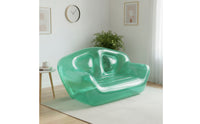 Transparent Inflatable Sofa Thick PVC Inflatable Couch Portable Inflatable Couch Lightweight for Adults, Teens, Dorm Room, Apartments