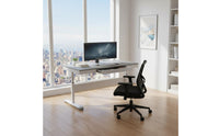 Non-Electric Hand Crank Sit Stand Desk Ergonomic Design Hand Crank Standing Desk Spacious Work Surface Office Furniture Sturdy Construction for Students