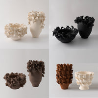 Modern Minimalist Wabi-Sabi Handcrafted Autumn Leaf Art Flower Vase Decoration