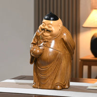 Chinese Style Landlord Figurine Resin Sculpture for Study or Tea Table