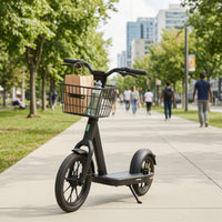 Metal Wire Scooter Storage Basket Easy to Install Scooter Basket with Bracket Long-Lasting Spacious for Daily Commute