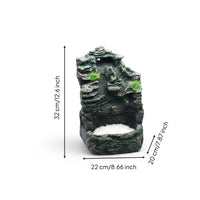 Sand Cascade Rock Decoration Realistic Rock Waterfall Ornament Easy to Clean