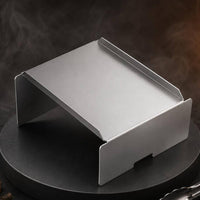Grill Heat Spreader Silver Finish Stainless Steel Heat Spreader Blaze-up Control Rectangular Grill Panel