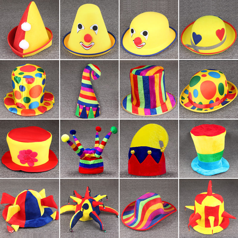 Halloween Clown Hat Costume Party Prop Creative Clown Hat