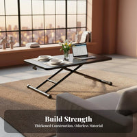 elevateTop Coffee Table Multi-Functional elevateTop Dining Table Height-Adjustable Space-Saving Furniture for Home Office Workers, Homeowners, Living Room