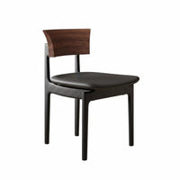 Nordic Design Upholstered Wood-Frame Seat Minimalist design Curved Backrest Armchair mid-centuryera Modern Dining Chair Soft Padded padding for Homeowners, Interior Designers, Business Owners, Office, Kitchen, Restaurant, Living Room