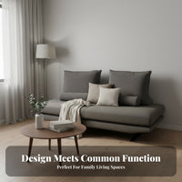 Single Armrest Backless Sleeper Sofa Nordic Design transformable Couch two-in-dual-useUse Daybed Space-Saving for Apartment Dwellers, Overnight Guests, Homeowners, Small Spaces, Home Office