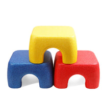 Molded Foam Stool Compact Children's Foam Stool Arched Cutouts