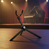 Folding Saxophone Stand Metal Construction Altos Sax Stand Lightweight Folding Saxophone Rack for Saxophonists, Artists, Travel, Stage
