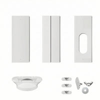 Adjustable Portable Air Conditioning Window Kit Easy to Install Air Conditioning Window Slide Plate Airtight Exhaust Baffle Long-Lasting for Renters, Living Room, Bedroom