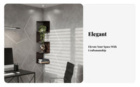 Tiered Fan-Shaped Shelf Multi-Tier Design Wall-Mounted Rack Easy to Install