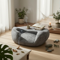 Memory Foam Meditation Cushion Rounded Home Accessory Ergonomic Design