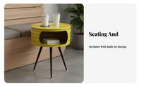 Retro atmosphere Oil Drum Sofa and Table Set Upcycled Design Mechanical aesthetic Seating Padded Seat Cafe Booth striking hues for Bar Owners, Restaurateurs, Interior Designers, Karaoke Rooms, Cafes, Restaurants, Lounge Areas