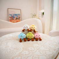 Cute Dumpling Stuffed Keychain Kawaii Aesthetic Stuffed Bun Charm Gift Idea for Keys