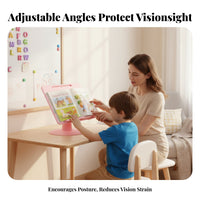 Foldable Design Adjustable literary Easel Multi-Functional Adjustable Display Prop Multifunctional Book Holder Handshands-off for Children, Students, Professionals, Bedroom, School, Desk, Office