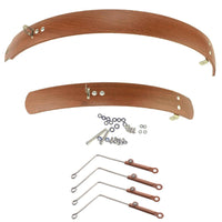 2 Pieces Cycle Mudguard Assembly Full Coverage Bike Mudguard Set Bike Mudguard Adjustable Mudguards with Accessories