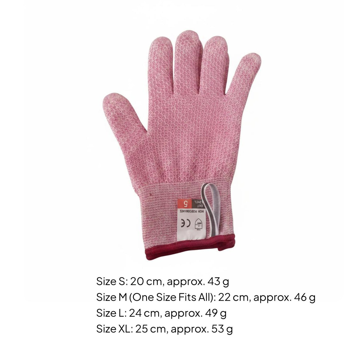 HPPE Cut Proof Glove Flexible Cut Resistant Gloves Lightweight for Woodworking