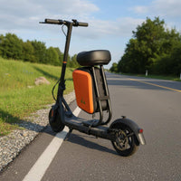 Scooter Seat with Bag Ergonomic Design Mobility Accessory Aluminum Alloy Frame