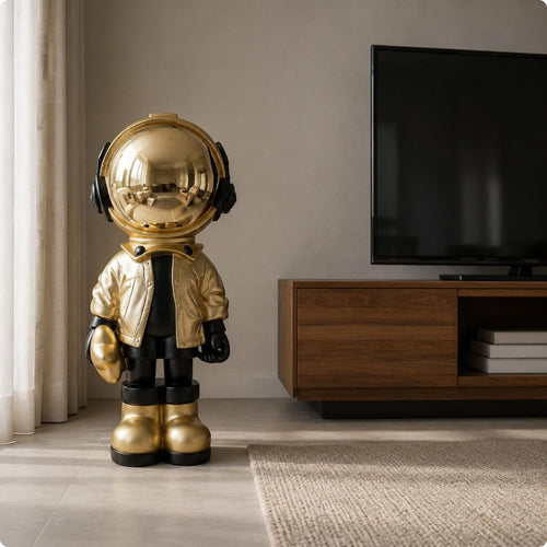 Astronaut Statue Bright Luxury Astronaut Figurine Statement Piece