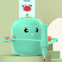 Drawing Robot with Cards Card-Guided Drawing Toy with Pens Doodle Bot Hands-on Painting Machine Educational for Children, Home