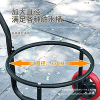新款升级轮倒水车手拉式小推车倒垃圾运水桶农村家用泔水车