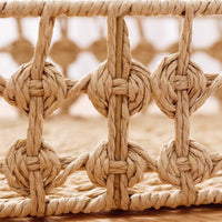 3 Pieces Woven Basket with Lining Shallow Storage Basket with Liner Elegant Wicker Tray for Drawer