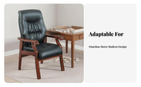 Four-Legged captain's Chair Multi-Purpose Armchair Padded Seat for Study Room